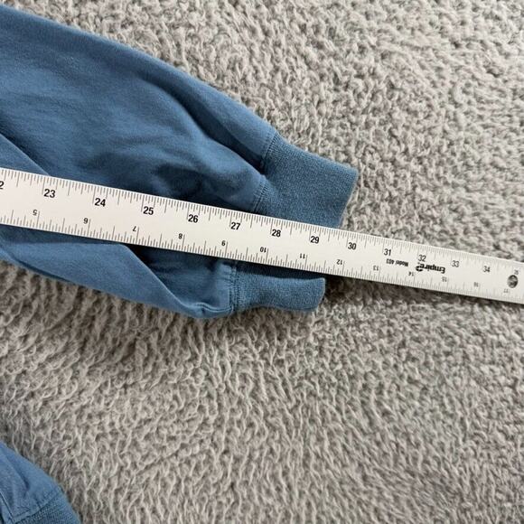 Vintage Sweater Polo Shirt Men's XL Blue Popover Mob Collared Crest Preppy 90s - Picture 7 of 10